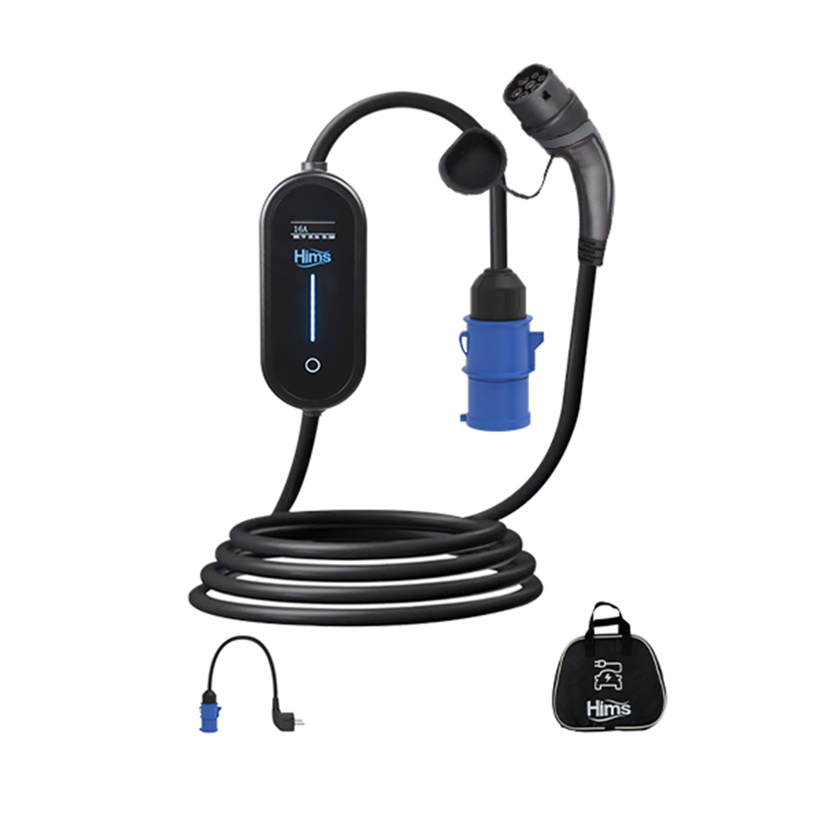 HIMS HCTK-11-PS 11 kW 5 m Kablolu Taşınabilir AC Şarj Cihazı